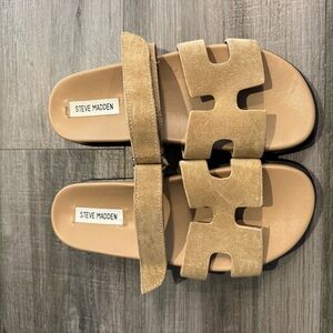 Steve Madden Tan H Sandals